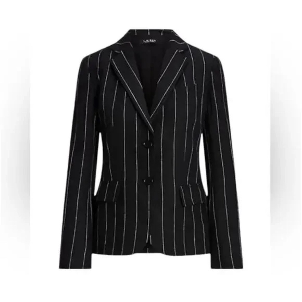 RALPH by RALPH LAUREN, WOMEN'S BLACK PINSTRIPE BLAZER